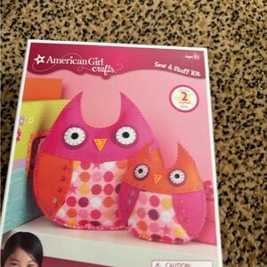 American Girl Pink & Purple Sew-and-Stuff Owl Kit